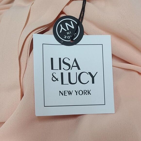 Lisa & Lucy Spring wrap Hi-low Wrap Dress size L - Picture 3 of 5